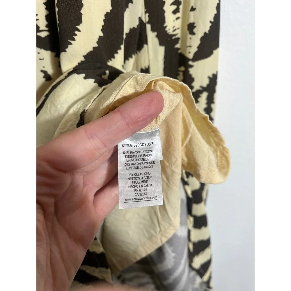 COREY LYNN CALTER‎ x ANTHROPOLOGIE Zebra Maxi Tee Midi Shirt Dress